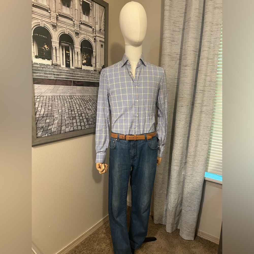 Isaia Plaid Shirt